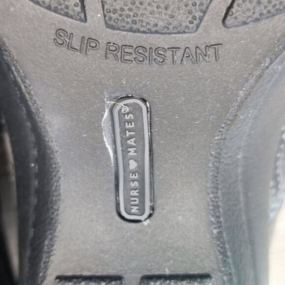 Nurse Mates Pillow Top Clogs women's size 11 M dark silver / black - Picture 10 of 13